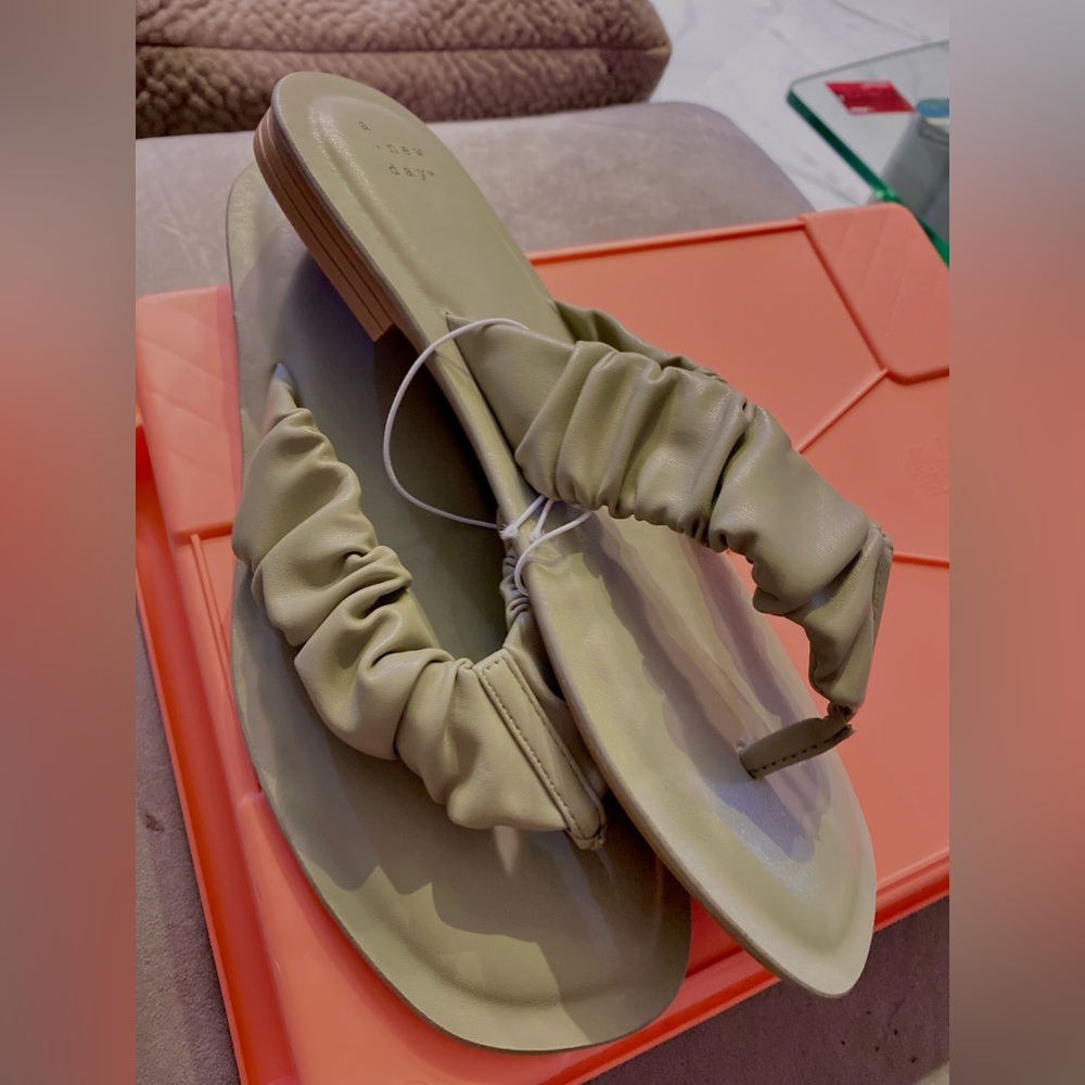 NWT A New Day Sandals | Color: Olive Green Size: 8 - Picture 2 of 9
